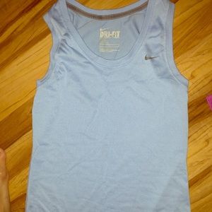 Nike DriFit sky blue tank